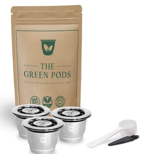 The Green Pods Nespresso Pods only 3 Pod