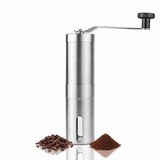 Hand held stainless steel coffee grinder