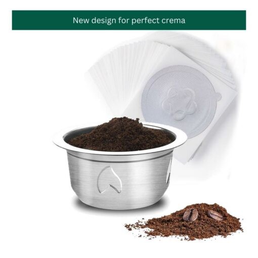 New reusable vertuo pod design with perfect crema